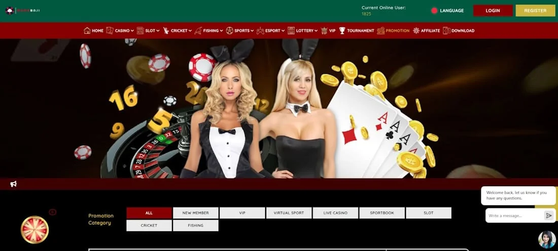 Mamabaji casino bonus offers and promotional section